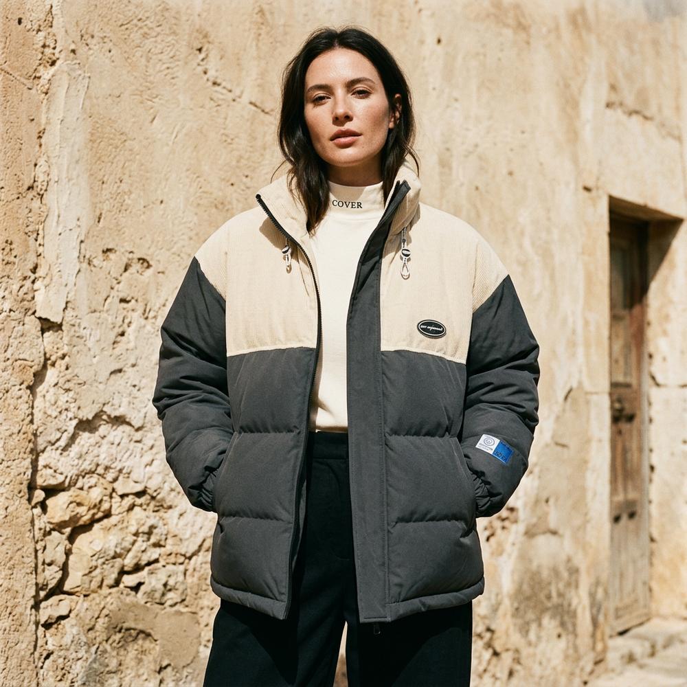 Vesen | Gesteppte Zweifarbige Jacke