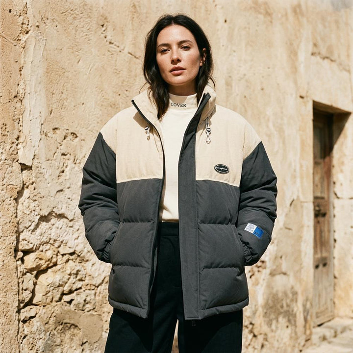 Vesen | Gesteppte Zweifarbige Jacke