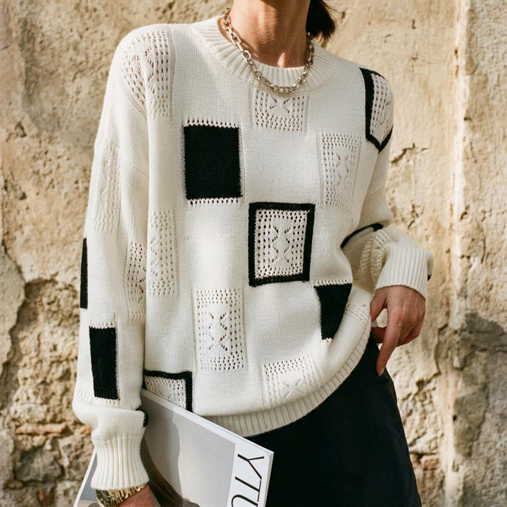 Raral | Applizierter Strukturierter Pullover