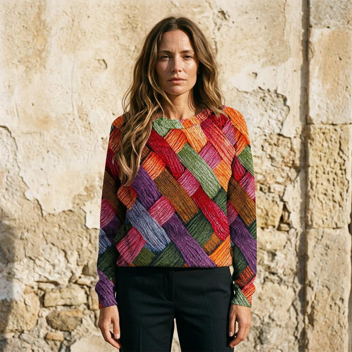 Arvan | Mehrfarbiger Bedruckter Pullover