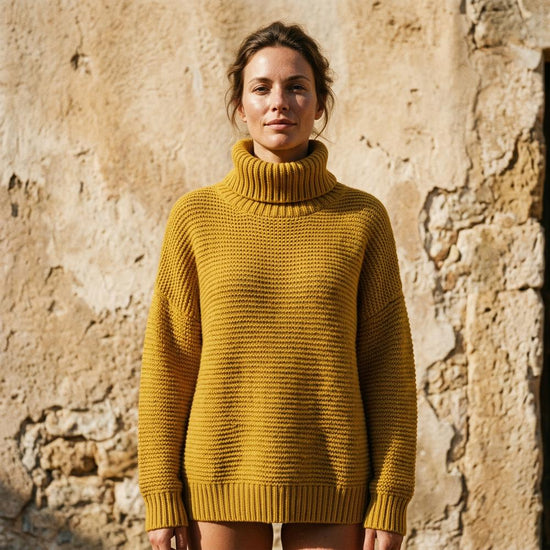 Zamar | Grobgestrickter Kastiger Rollkragenpullover