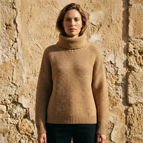 Zamar | Grobgestrickter Kastiger Rollkragenpullover