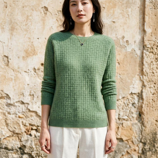 Rilan | Strukturierter Langärmliger Pullover