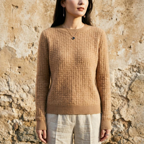 Rilan | Strukturierter Langärmliger Pullover