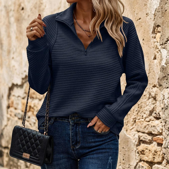 Caron | Gerippte Langärmlige Jacke