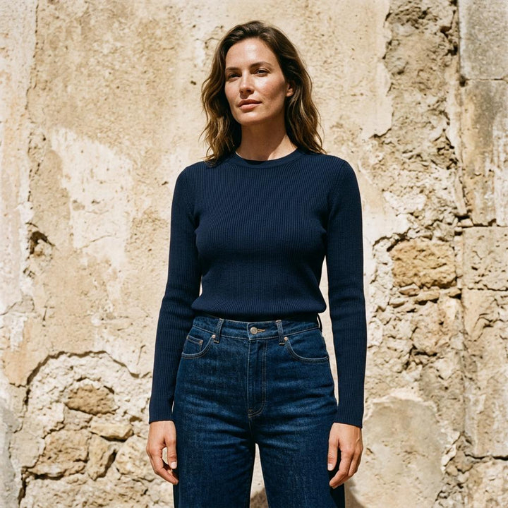 Zenal | Gerippter Körpernaher Pullover