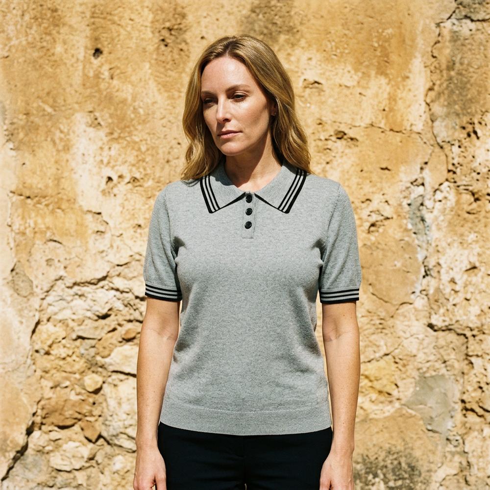 Zadar | Kurzärmliger Feingestrickter Pullover