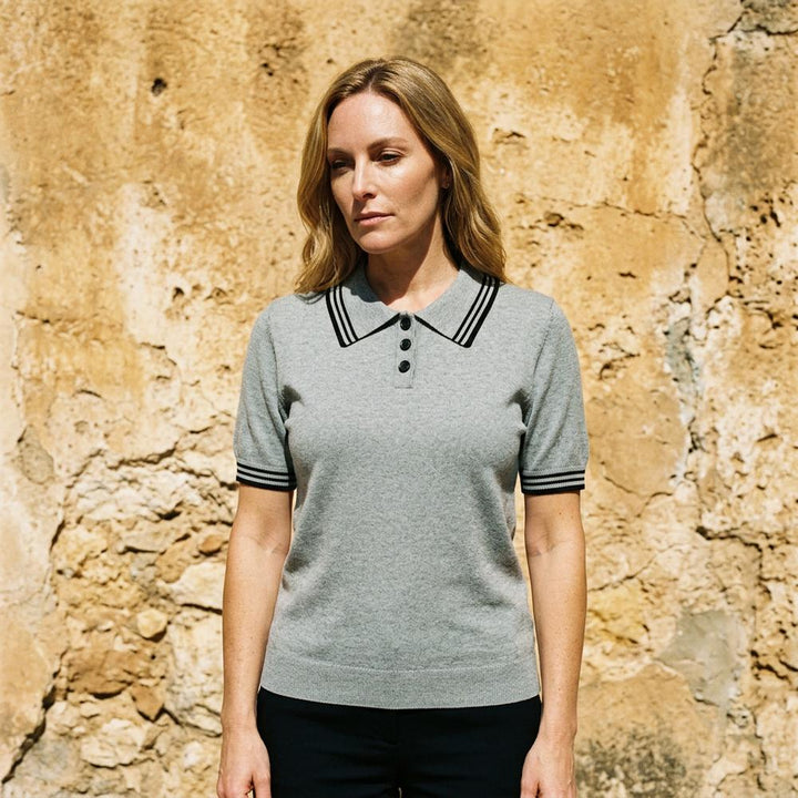 Zadar | Kurzärmliger Feingestrickter Pullover