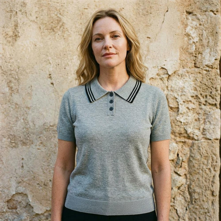 Zadar | Kurzärmliger Feingestrickter Pullover
