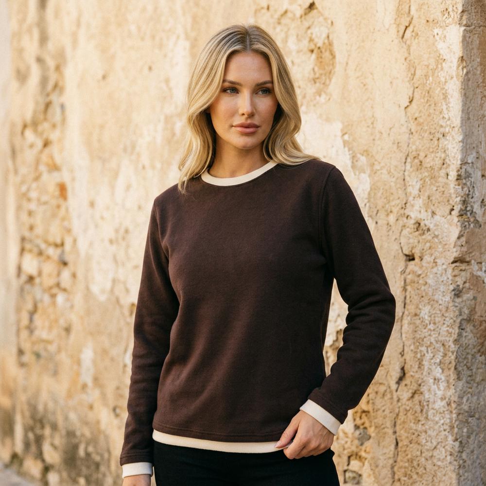 Codar | Langärmliges Kontrastfarbenes Sweatshirt