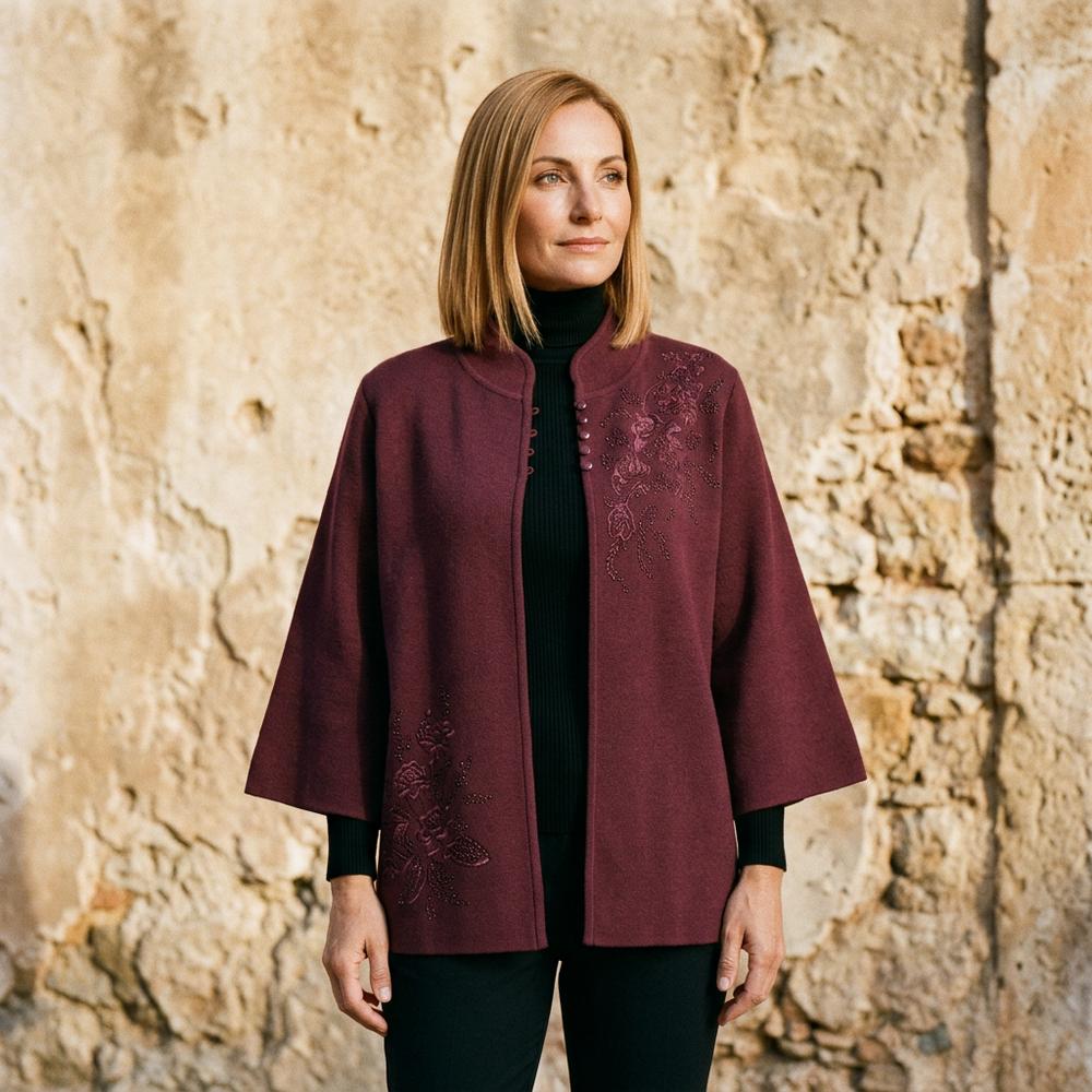 Colen | Bestickte Gewalkte Jacke