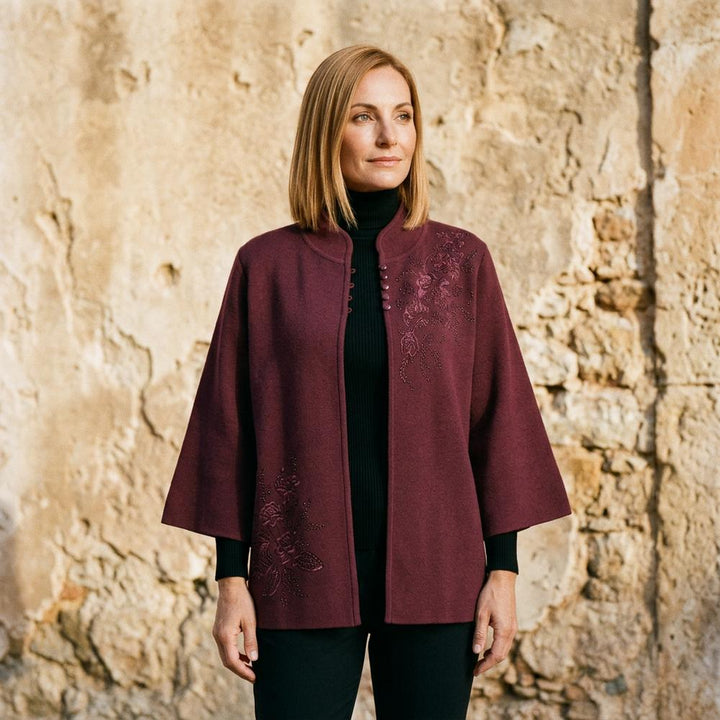 Colen | Bestickte Gewalkte Jacke