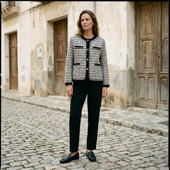 Nilan | Strukturiert Kragenlos Jacke
