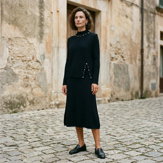 Lylev | Asymmetrischer Verzierter Pullover