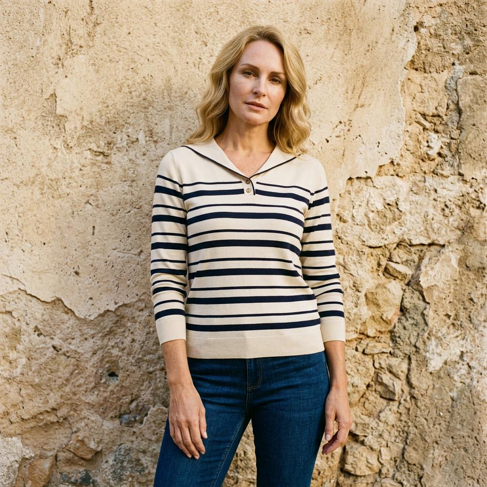Covin | Gestreifter Langärmliger Pullover