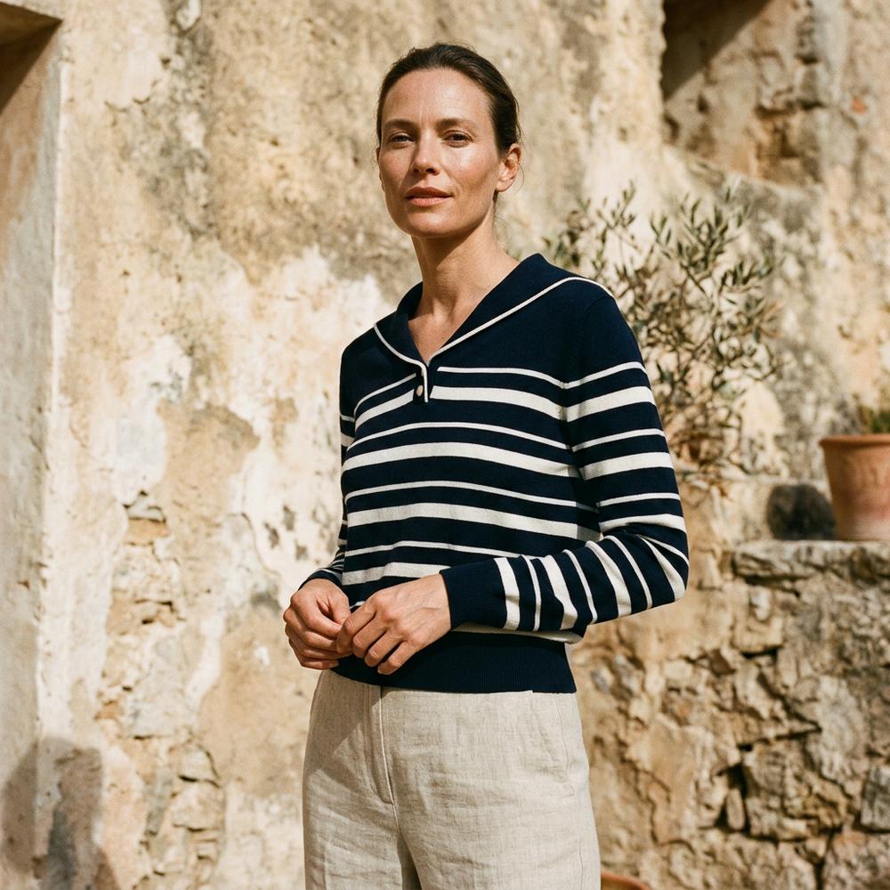 Covin | Gestreifter Langärmliger Pullover