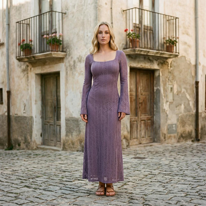 Rotir | Langärmliges Spitzen Kleid