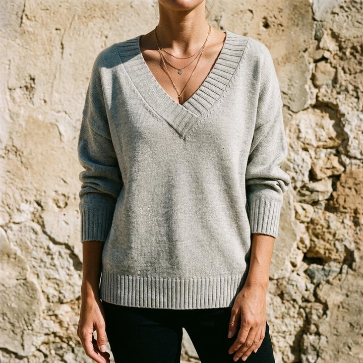 Zanav | Langärmliger Gestrickter Pullover