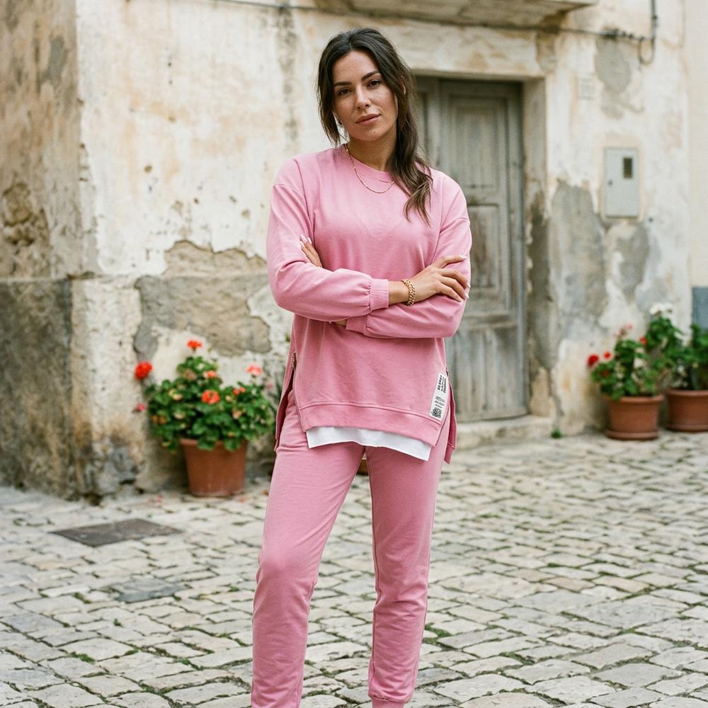 Daser | Langärmliges Seitlich Geschlitztes Sweatshirt