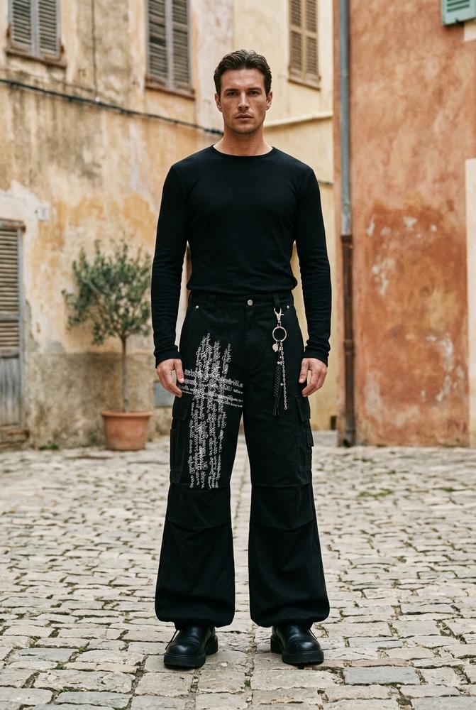 Macys Wear - Verev | Weit Geschnittene Bedruckte Hose Unisex