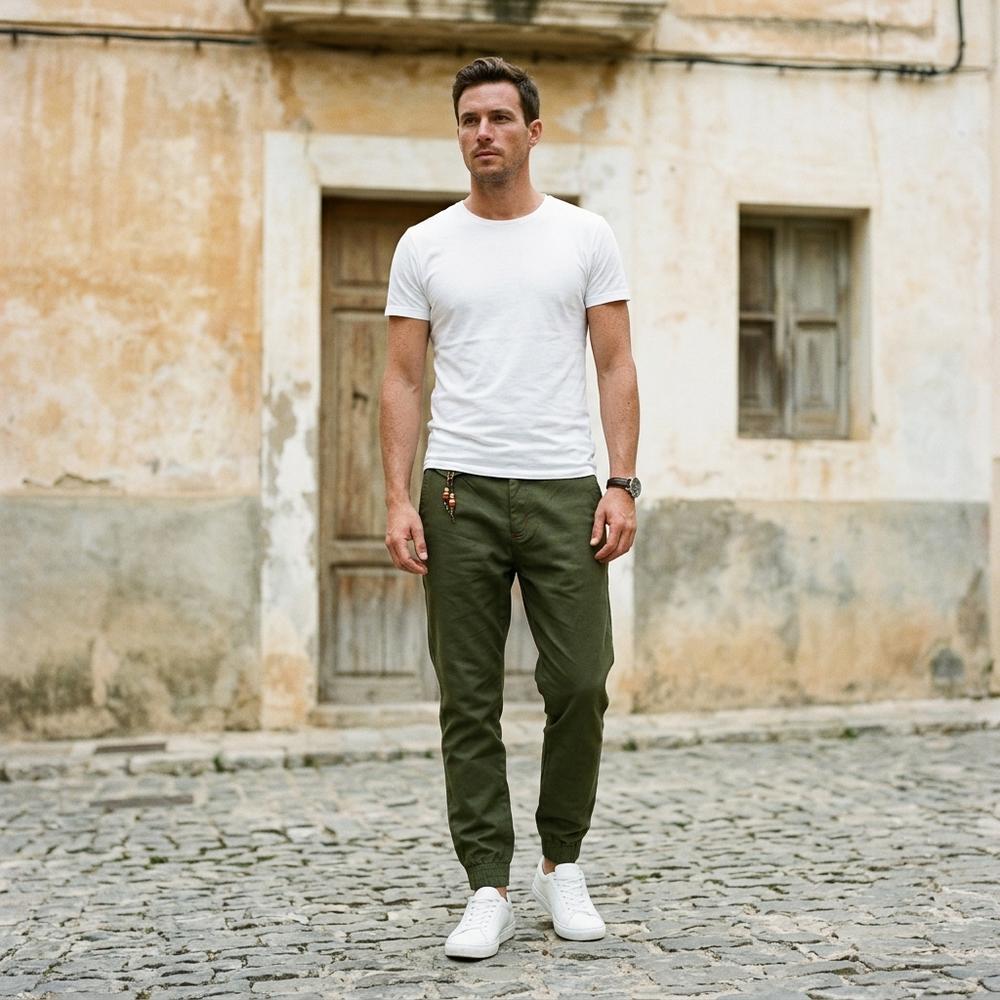 Macys Wear - Talen | Schmal Geschnittene Baumwoll Hose Herren