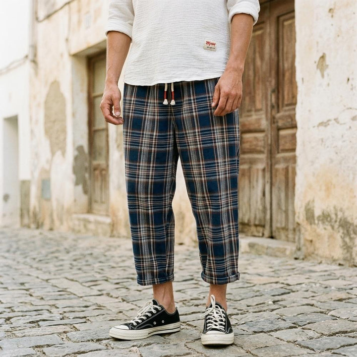 Macys Wear - Nozan | Karierte Baumwoll Hose Unisex