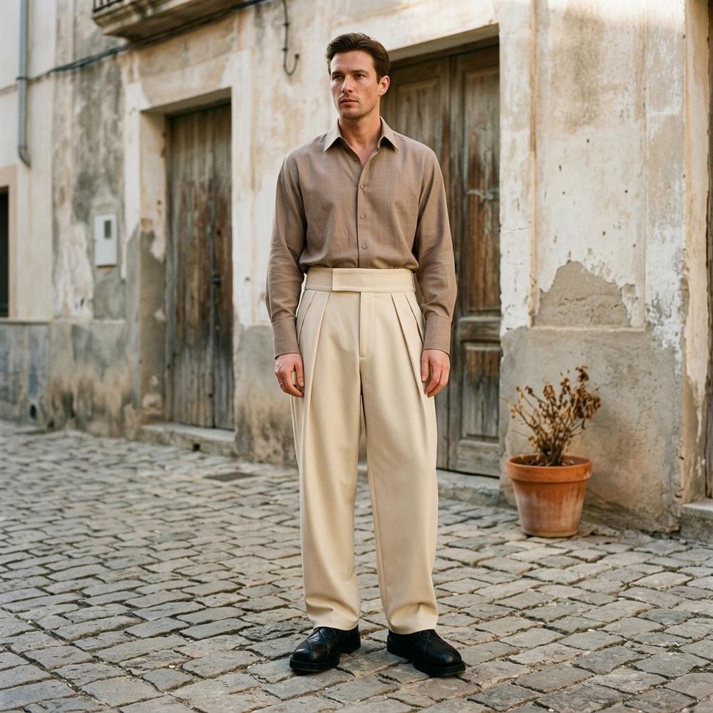 Macys Wear - Eldar | Hoch Taillierte Weit Geschnittene Hose Unisex