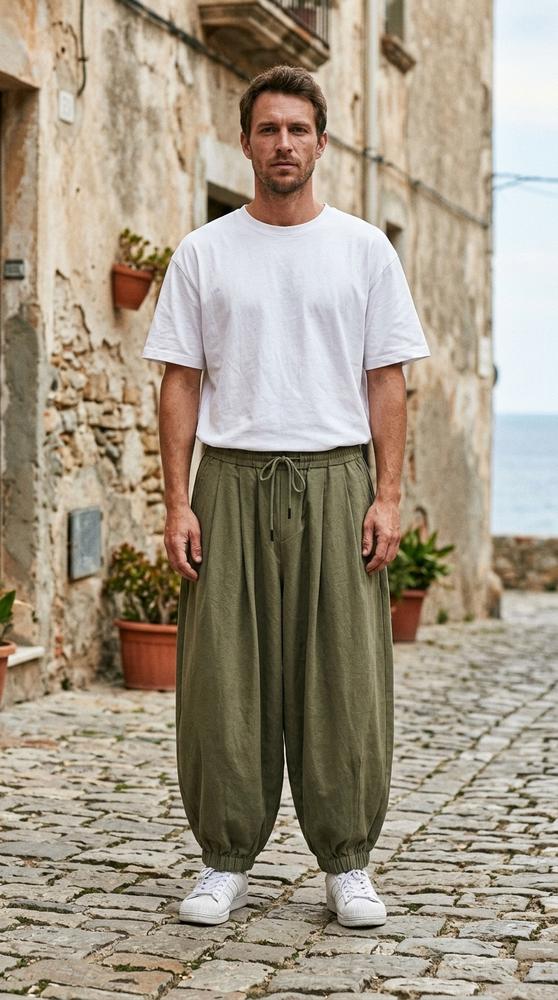 Macys Wear - Tihal | Weite Plissierte Hose Unisex