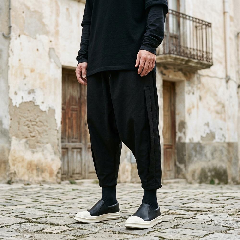 Macys Wear - Satir | Tiefgeschnittene Konische Hose Unisex