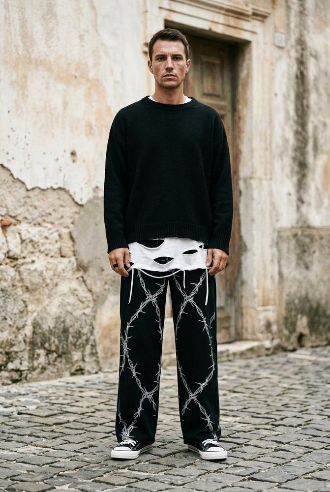 Macys Wear - Nedar | Bedruckte Baumwoll Hose Unisex