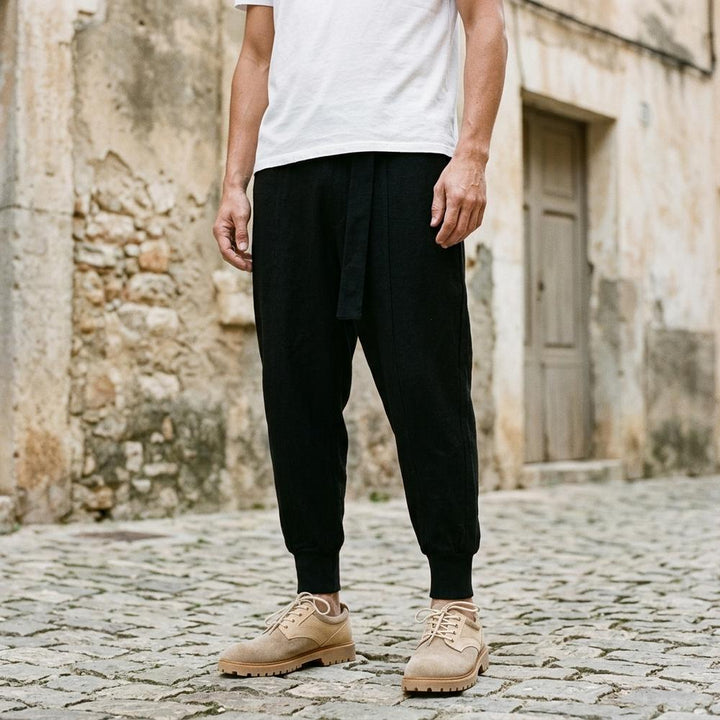 Macys Wear - Mivan | Zulaufende Gebundene Hose Herren