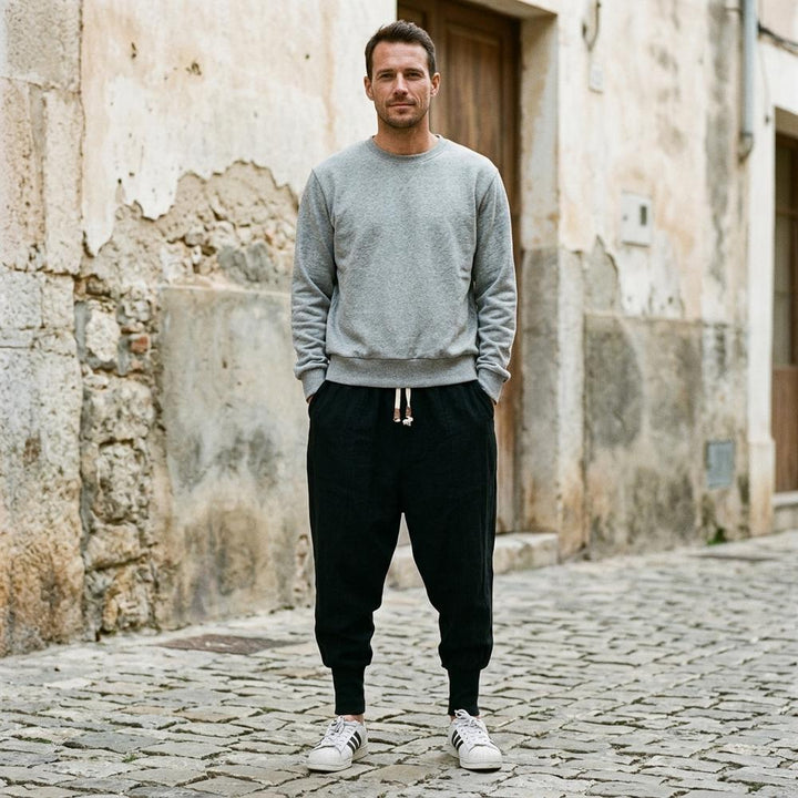Macys Wear - Nosil | Locker Geschnittene Leinen Hose Herren