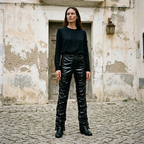 Macys Wear - Senal | Glänzende Geraffte Hose Unisex