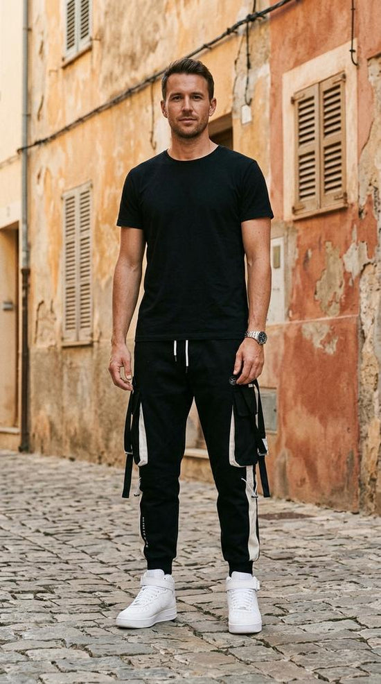 Macys Wear - Davel | Begurtete Baumwoll Hose Herren