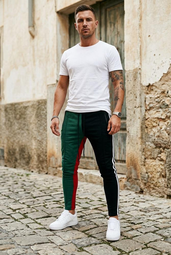 Macys Wear - Lamar | Mehrfarbige Schmal Geschnittene Hose Herren