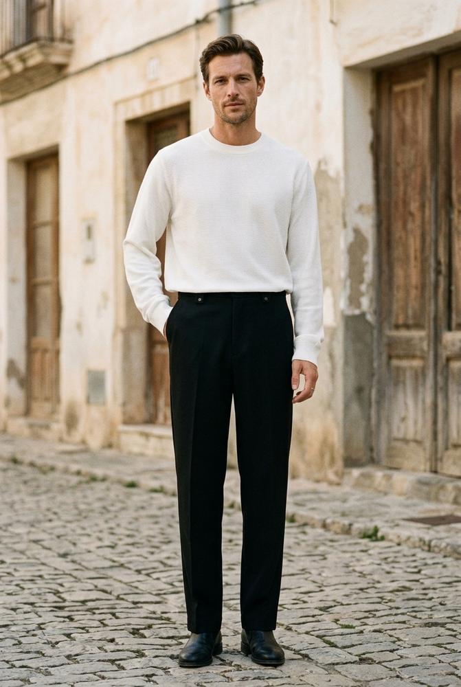 Macys Wear - Allom | Gerade Geschnittene Stoff Hose Herren