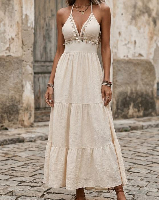 Macys Wear - Saren | Verziert Gestuft Kleid Damen
