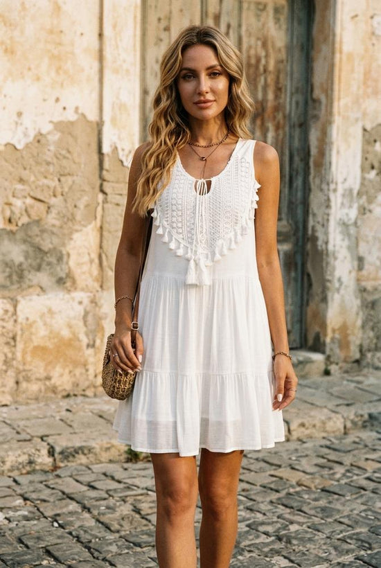 Macys Wear - Kadar | Ärmelloses Gestuftes Kleid Damen