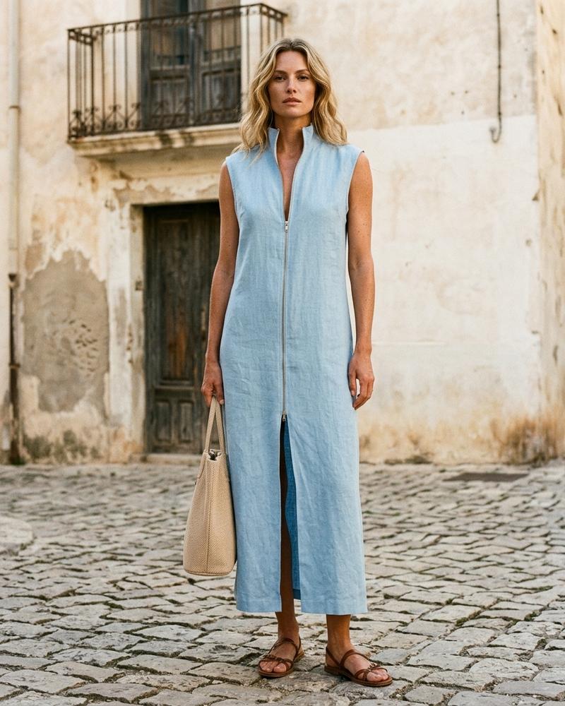 Macys Wear - Nelar | Ärmelloses Langes Kleid Damen