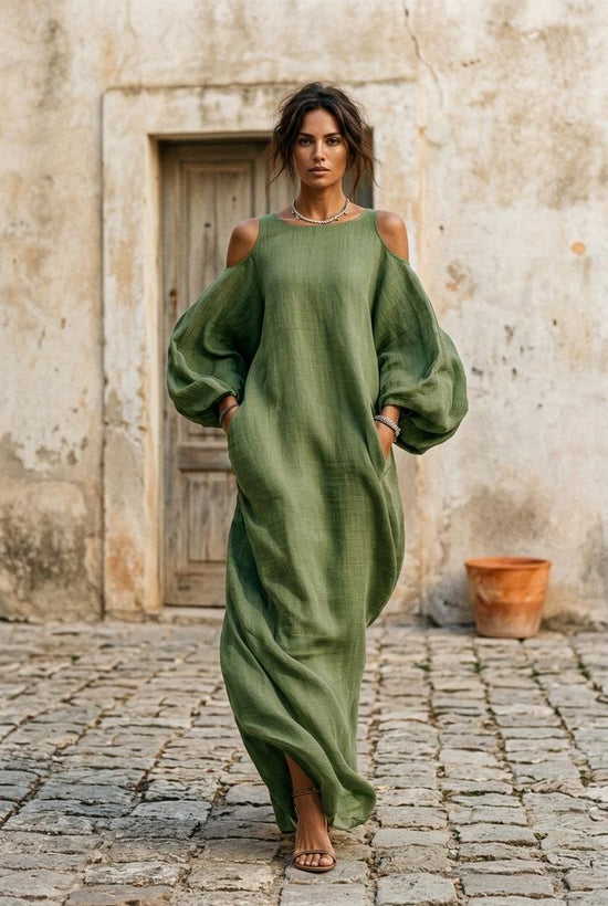 Macys Wear - Yotor | Fließendes Schulterfreies Kleid Damen