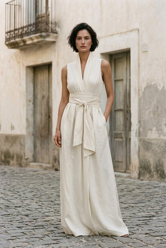 Macys Wear - Velev | Ärmellos Tailliert Kleid Damen