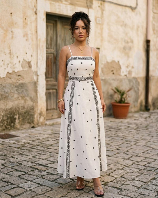 Macys Wear - Nilar | Bestickt Ärmellos Kleid Damen