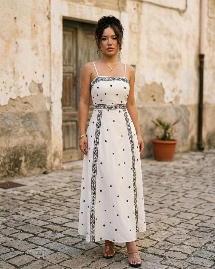 Macys Wear - Nilar | Bestickt Ärmellos Kleid Damen
