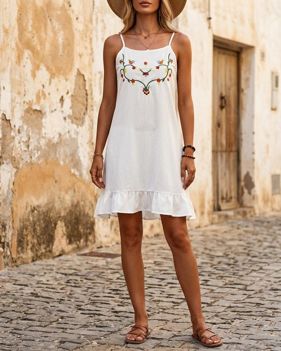 Macys Wear - Zerev | Bestickt Ärmellos Kleid Damen