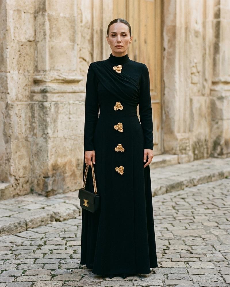 Macys Wear - Cavin | Langärmliges Verziertes Kleid Damen