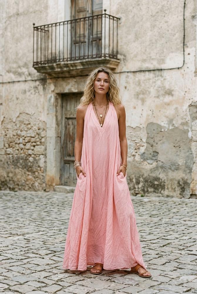 Macys Wear - Yozan | Ärmelloses Bodenlanges Kleid Damen