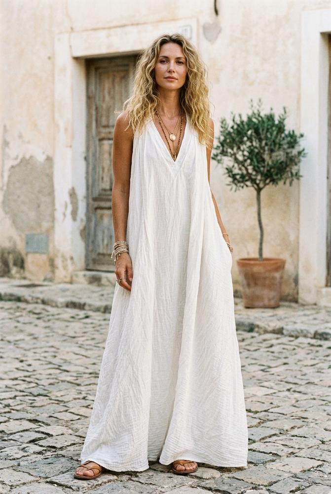 Macys Wear - Yozan | Ärmelloses Bodenlanges Kleid Damen
