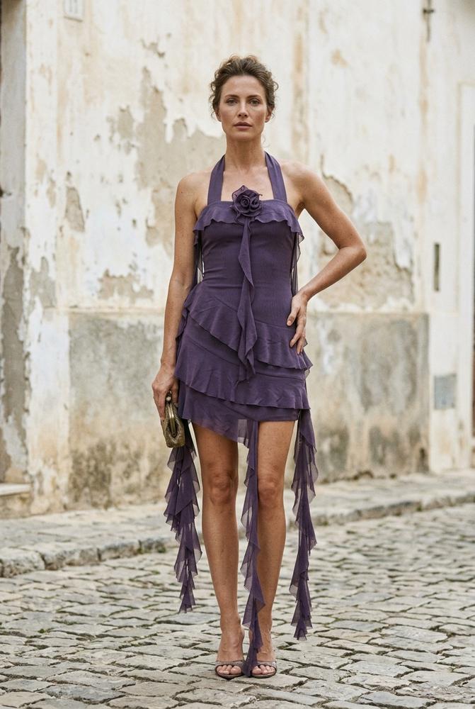 Macys Wear - Tavar | Gestuftes Ärmelloses Kleid Damen
