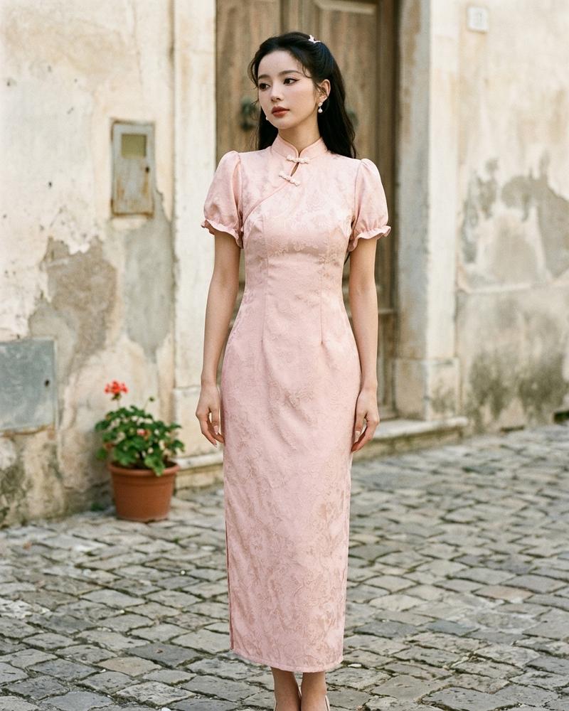 Macys Wear - Rovan | Kurzärmliges Tailliertes Kleid Damen