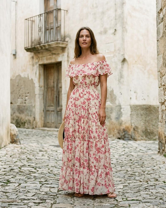 Macys Wear - Yovar | Geblümt Tailliert Kleid Damen